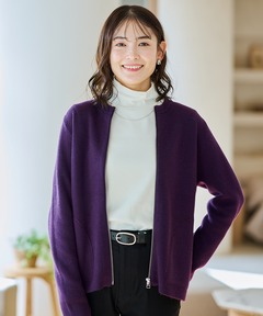 レディース フルジップ ニット カーディガン通販 [0203-57350