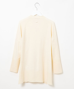 レディース ウールブレンド ミドル丈 チュニックカーディガン通販