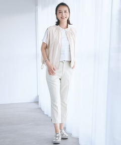 レディース ギャザー ブルゾン ジレ 【手洗いOK】通販 [0204-53454