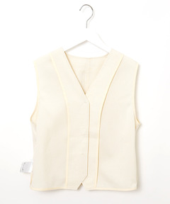 専用✨新品✨Theory　セオリー　　ノーカラー　ベスト　ジレ　ショートVネック レディース Vネック ショート ジレ【一部店舗限定】通販 [0204-53455