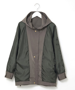 レディース テントシルエット フーディー ジャケット通販 [0204-55452