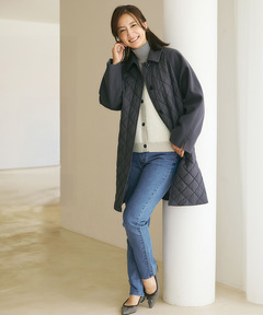 レディース キルティング ステンカラー コート通販 [0204-57453