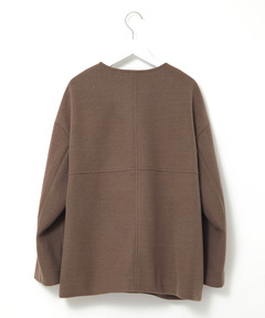 レディース ノーカラー ショート コート通販 [0204-57454