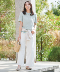 レディース セミワイド ホワイト デニムパンツ【EDWIN別注】通販 [0205