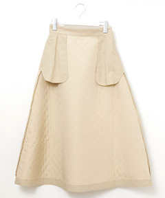 レディース キルトジャカード フレア スカート通販 [0206-45651