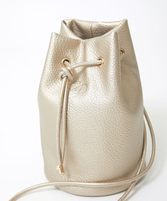 レディース メタリック 巾着 ショルダーバッグ通販 [0208-61850