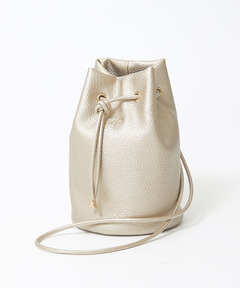 レディース メタリック 巾着 ショルダーバッグ通販 [0208-61850