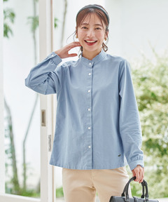 レディース フランネル 襟刺繍 ブラウス通販 [0301-45120