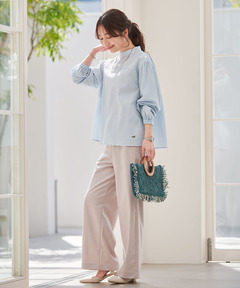 レディース ハイネック 肩ボタン ブラウス通販 [0301-53100