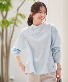 レディース ハイネック 肩ボタン ブラウス通販 [0301-53100