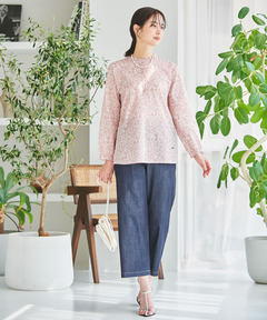 レディース ミラクルウェーブ 花柄プリント ブラウス通販 [0301-53109