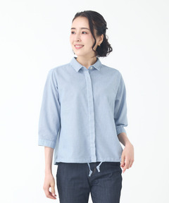 レディース メッシュライク 七分袖 ブラウス通販 [0301-53113