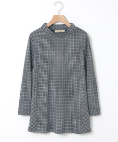 レディース チェック柄 ハイネック チュニック通販 [0302-51200
