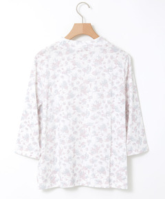 レディース 花柄 ハイネック 七分袖カットソー通販 [0302-53206