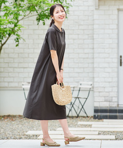 レディース プレーティング天竺 ショールカラー ワンピース通販 [0302