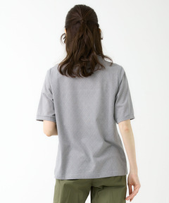 レディース バンドカラー アーガイル カットソー通販 [0302-54207