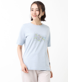 レディース 水彩調 プリント Tシャツ【吸汗速乾】通販 [0302-63222