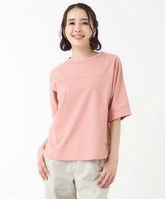 レディース プレーティング天竺 切り替えデザイン Tシャツ通販 [0302