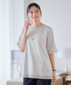 レディース レース チュニック丈 Tシャツ通販 [0302-63236