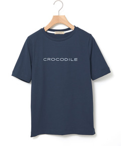 レディース ロゴプリント 半袖 Tシャツ【吸汗速乾】【オンライン