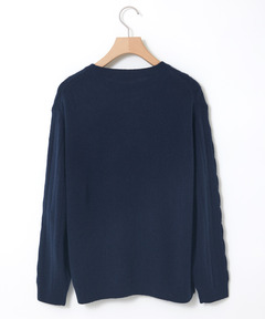 レディース カシミヤ ケーブル プルオーバーニット【一部店舗限定