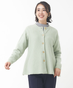 midorikawa ニットカーディガン レディース フレアシルエット ニットカーディガン【手洗いOK】通販