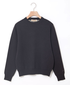 レディース クロコダイルタータン クルーネック ニット【一部店舗限定