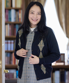 レディース クロコダイルタータン アーガイル柄 カーディガン通販