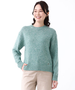 レディース ウールブレンド カラーネップ ニット【手洗いOK】通販