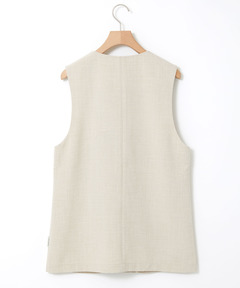 CROCODILE ベージュ ノースリーブベスト CROCODILE｜(M)ストレッチ ジップ ベスト | Rakuten Fashion