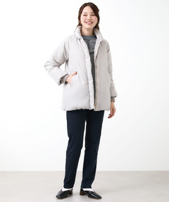 レディース 切り替え ソフトダウン ジャケット通販 [0304-57405