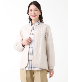 ✨未使用級✨and per se ホワイト 中綿 キルティングジャケット M レディース 中綿 キルティング ジャケット通販 [0304-61407