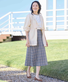 レディース クロコダイルタータン フレアスカート通販 [0306-53600