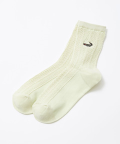 レディース フロート柄 透かし編み ソックス通販 [0307-51720