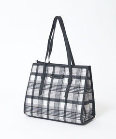 レディース チェック柄 スクエア トートバック通販 [0308-55809
