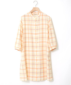 レディース 強撚 チェック チュニック通販 [0321-43704