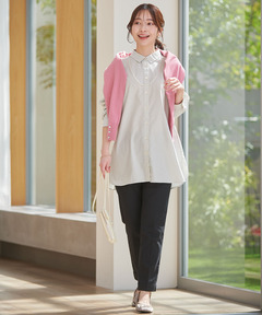 レディース ノンアイロン シャツ チュニック【シワになりにくい】通販