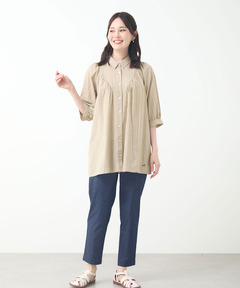 レディース スノーリネン デザイン チュニック【接触冷感】通販 [0321