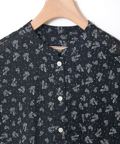 レディース 花柄プリント 七分袖 チュニック通販 [0321-54700