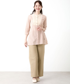 レディース 切り替え 七分袖 チュニック通販 [0321-55701