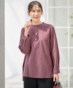 レディース マルチギンガム チュニック通販 [0321-55705