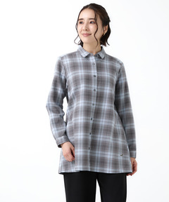 レディース ドビー チェック チュニック【一部店舗限定】通販 [0321