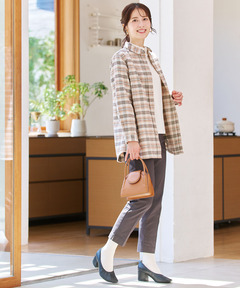 レディース ツイードライク チェック柄 チュニック通販 [0321-57700