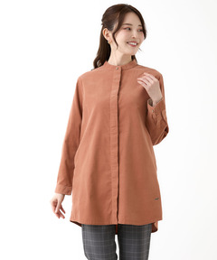 レディース コーデュロイ バンドカラー チュニック通販 [0321-57701