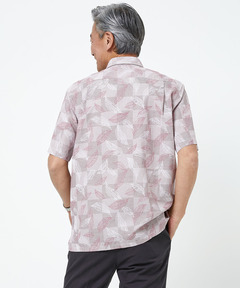 メンズ リーフ柄 プリント シャツ【吸汗速乾】通販 [1001-53126