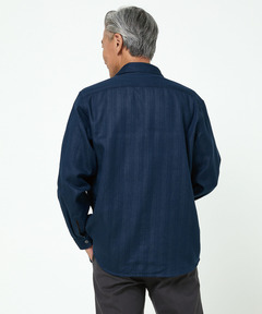 メンズ リバーシブル ストライプ柄 シャツ通販 [1001-55102