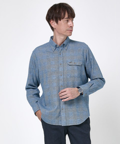 メンズ ヘリンボーンチェック ボタンダウン シャツ通販 [1001-58106