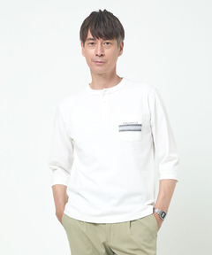 メンズ ヘンリーネック 七分袖 Tシャツ【吸汗速乾】通販 [1002-53206