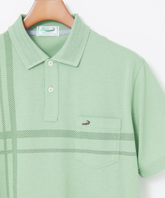 メンズ シャドーチェック柄 ポロシャツ通販 [1002-54217