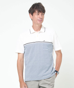 【美品】COMME des GARCONS HOMME 切替ボーダーポロシャツ メンズ 襟ライン 切り替えボーダー柄 ポロシャツ通販 [1002-54229